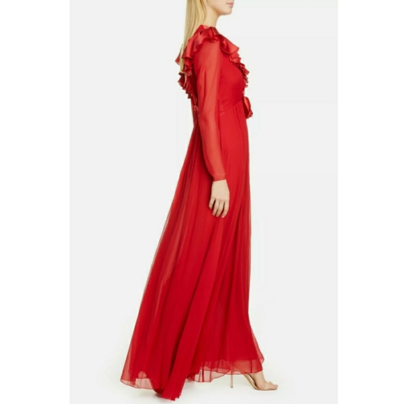 Giambattista Valli Maxi Ruffle Silk Chiffon Dress - Picture 2 of 11